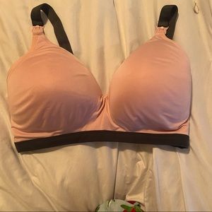 2X EASY SNAP NURSING BRA PINK AND SLATE